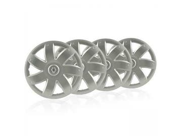 4x ORIGINELE Renault Wieldop Wielkap ZILVER 15 inch 77114265, Ophalen of Verzenden, Nieuw