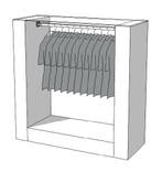 *TIP*  Glossy middenunit kledingrek R-PR-005, Ophalen of Verzenden