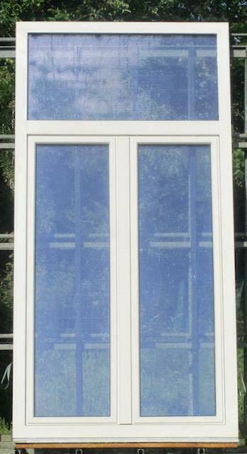 pvc raam , chassis , venster 122 x 238  creme, Ophalen of Verzenden, Raamkozijn