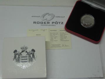 5 Euro Monaco Prinz Albert 2008 zilver bu zilver, Verzenden, België