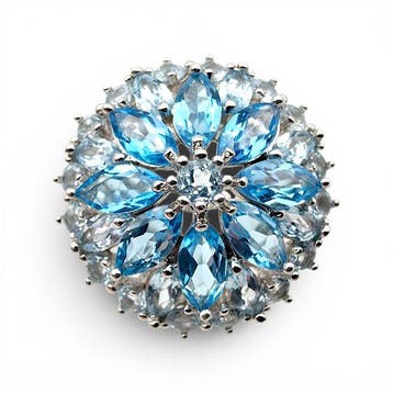 Sans prix de réserve - Bague Argent - Topaz