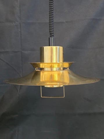 Vitrika - Plafondlamp - Messing gecoat metaal - Vintage