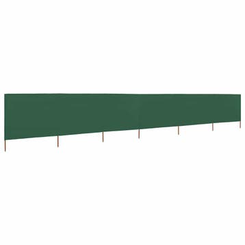 vidaXL Windscherm 6-panelen 800x80 cm stof groen, Verzenden
