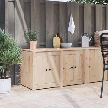 vidaXL Keuken Kast met plank MEPPEL Bruin Eiken 106 x 55 x, Huis en Inrichting, Verzenden, Nieuw