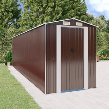 vidaXL Tuinschuur 192x689x223 cm gegalvaniseerd staal, Verzenden, Nieuw