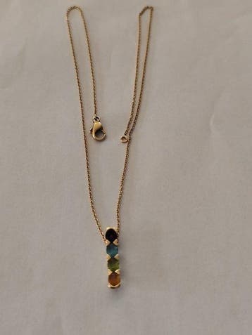 Halsketting - 18 karaat Geel goud - 0.20ct. tw. Natuurlijke, Nieuw
