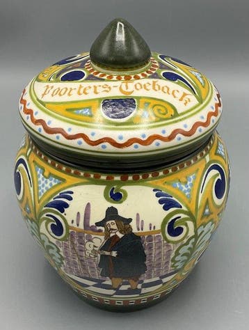 Ivora - Sans prix de réserve - Pot à tabac - Faïence, Nieuw