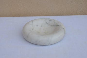 Asbak - Carrara marmer - Svuotatasche / asbak