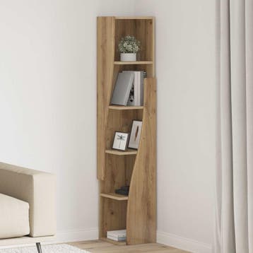 vidaXL Hoekkast 27,5x27x140cm Bewerkt hout Artisan Eiken, Huis en Inrichting, Kasten | Overige, Verzenden, Nieuw