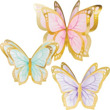 Vlinder Tafeldecoratie 3st, Verzenden, Nieuw