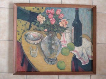 Octaaf Meiresonne (1929-2013) - Stilleven met bloemenvaas, Antiquités & Art