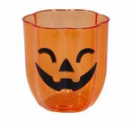 Halloween Beker Pompoen 10cm, Verzenden, Nieuw