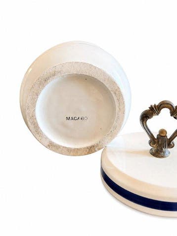 Macabo - dekselvaas - Aardewerk, Antiek en Kunst, Antiek | Glaswerk en Kristal