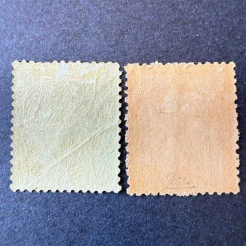 Frankrijk - Yvert 25 en 26 A Napoléon lauré in mint