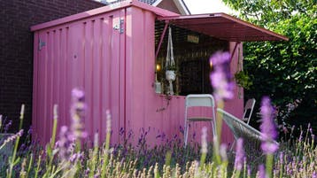 Tuinbar van Zelfbouwcontainer ideaal voor sfeer in de tuin!, Tuin en Terras, Ophalen, Nieuw, Metaal