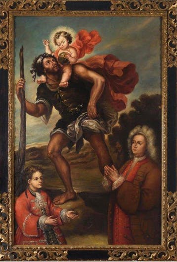 Peter Paul Rubens (1577-1640), Navolger van - San Cristóbal, Antiek en Kunst
