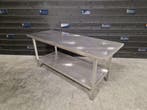 Werktafel | RVS | gelast | 198 cm | horeca