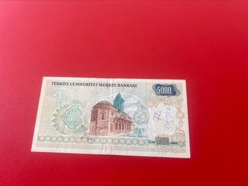 Türkiye. - 5000 Lira L.1970 - Pick 196A (Zonder