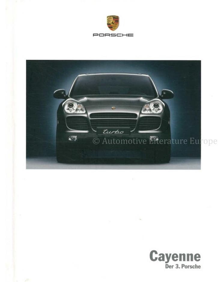 2004 PORSCHE CAYENNE HARDCOVER BROCHURE DUITS, Livres, Autos | Brochures & Magazines
