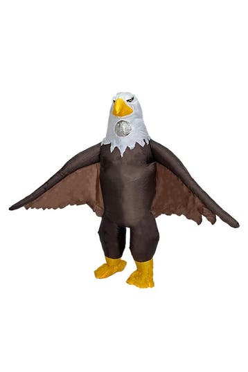 KIMU® Opblaas Kostuum Adelaar Opblaasbaar Pak Vogelpak Masco, Ophalen of Verzenden, Nieuw