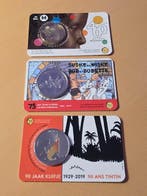 België. 2,5 Euro / 5 Euro 2019/2020 (3 coins incl. 5 Euro, Postzegels en Munten