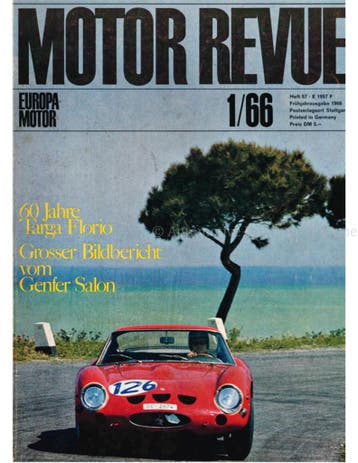 1966 MOTOR REVUE MAGAZINE 57 DUITS, Nieuw