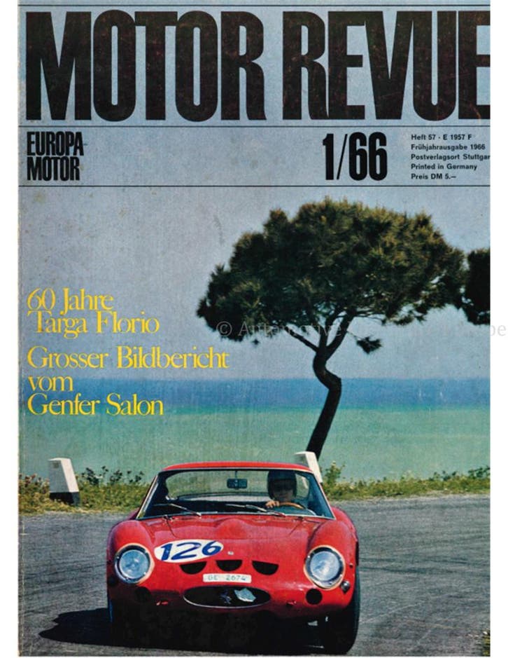 1966 MOTOR REVUE MAGAZINE 57 DUITS, Livres, Autos | Brochures & Magazines