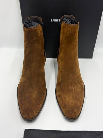 Saint Laurent - Enkellaarsjes - Maat: EU 43, Nieuw