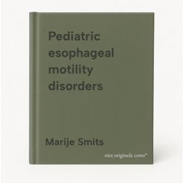 Pediatric esophageal motility disorders 9789090290478, Verzenden, Zo goed als nieuw, Marije Smits
