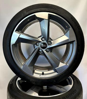 Audi A6 A7 C8 | 20 inch Audi Sport Velgen + Zomerbanden, Ophalen of Verzenden, Banden en Velgen