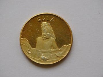 Salvador Dali (1904-1989) - sculptuur, Gala - 3 cm - Zilver