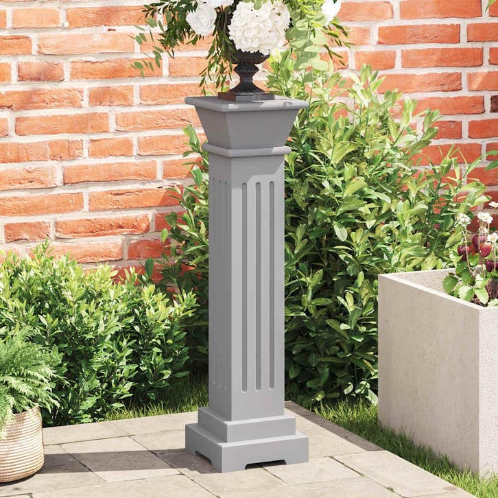 vidaXL Plantenstandaard klassieke zuil vierkant 17x17x66 cm, Tuin en Terras, Bloembakken en Plantenbakken, Nieuw, Verzenden