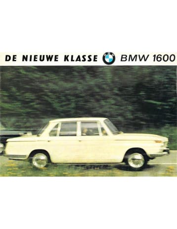 1965 BMW 1600 BROCHURE NEDERLANDS, Nieuw
