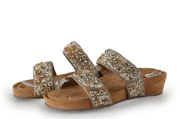 Lazamani Slippers in maat 38 Beige, Slippers, Verzenden, Beige, Lazamani