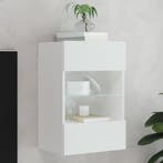 vidaXL Tv-meubel met LED-verlichting 40x30x60,5 cm wit, Huis en Inrichting, Kasten |Televisiemeubels, Verzenden, Nieuw
