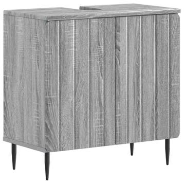 vidaXL Wastafel kabinet voor de badkamer ZWOLLE Grijs Sonoma, Verzenden