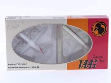 Schaal 1:500 Herpa 513715 TAAG Angola Airlines Cargo Boei..., Ophalen of Verzenden, Zo goed als nieuw