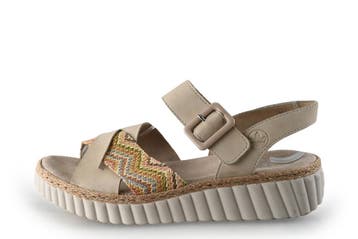Rieker Sandalen in maat 41 Beige, Verzenden, Beige, Sandalen of Muiltjes, Gedragen