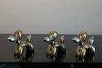 RichART - Lot de 3 balloon dog Gold & Silver version
