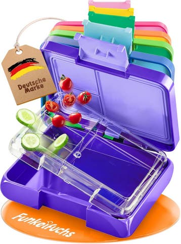 2dekans | Funkelfuchs® - Lunchbox kinderen met vakjes -, Ophalen of Verzenden, Nieuw