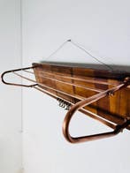 Porte-manteau - Porte-manteau mural avec étagère à chapeaux, Antiquités & Art