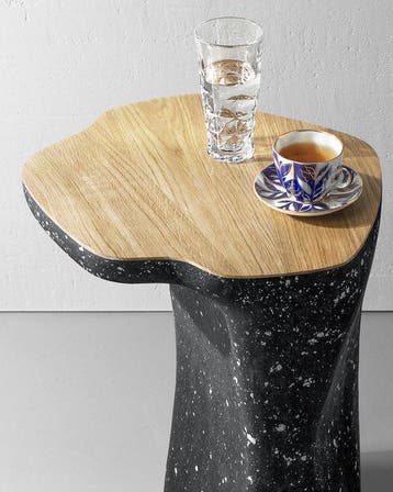 Donatas - Bijzettafel - Eik - Handgemaakte sculpturale