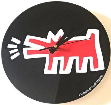 Keith Haring (1958-1990) - Pop Shop - Barking Dog Wall Clock