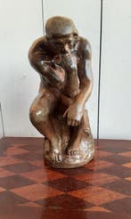 Figuur - P. Chenet - de denker - 24,5 cm - Brons