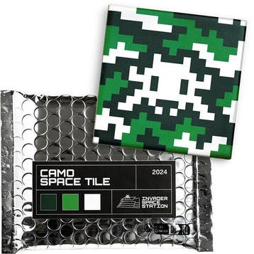 Invader (1969) - Camo Space Tile - complete set of 4, Antiek en Kunst