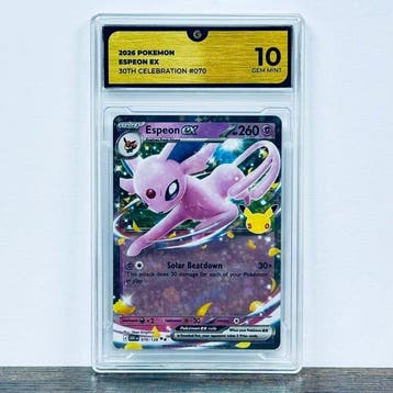 Pokémon Graded card - Espeon ex 070- 30th Anniversary –