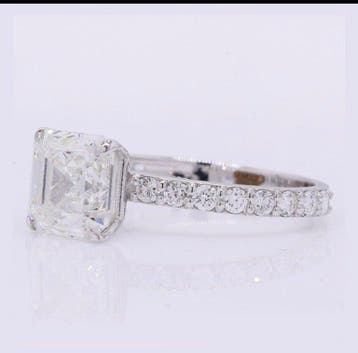 Zonder minimumprijs - Ring - 14 karaat Witgoud - 2.82ct. tw., Handtassen en Accessoires, Nieuw