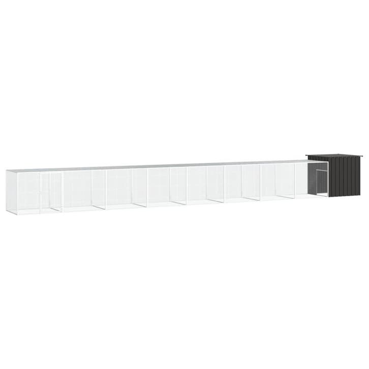 vidaXL Kippenhok 900x91x100 cm gegalvaniseerd staal, Dieren en Toebehoren, Knaagdieren en Konijnen | Hokken en Kooien, Nieuw, Verzenden