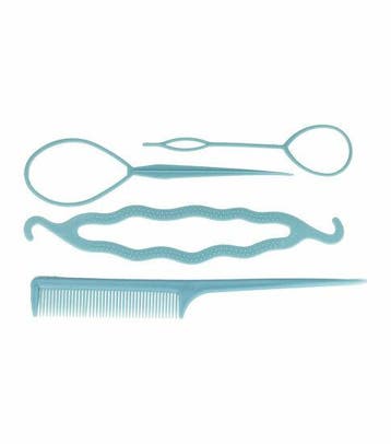 Styling Tool Set – Kunststof – Topsy Tail Knotrolband, Nieuw