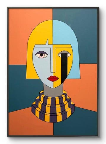 Marcel Mendez - Fragmented Face #93 -XL- ( No reserve )